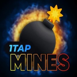 1Tap Mines game by Turbo Games – logo hosted on Rollxo Casino