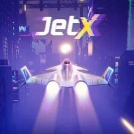 jetX slot logo by SmartSoft at Rollxo Casino
